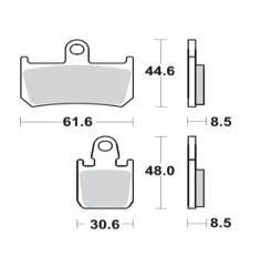 Pastillas de freno SBS 839-RST SINTER 2