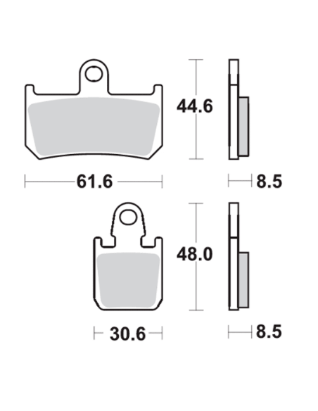Pastillas de freno SBS 839-RS SINTER