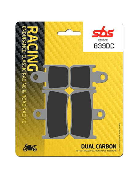 SBS Pastillas de freno P839-DC DUAL CARBON