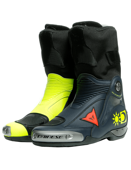 DAINESE AXIALE STIEFEL D1 REPLIK VALENTINO ROSSI GELB / BLAU