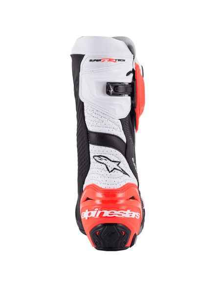 BOTAS ALPINESTARS SUPERTECH-R VENTED BLACK / WHITE / RED FLUOR