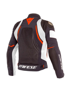 CHAQUETA DAINESE DINAMICA AIR D-DRY BLANCO/ROJO FLUOR/NEGRA 2