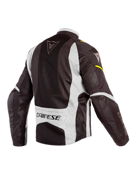 CHAQUETA DAINESE SAURIS D-DRY NEGRO/AMARILLO FLUOR/QUARRY