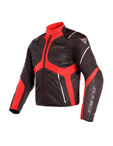 CHAQUETA DAINESE SAURIS D-DRY NEGRO-ROJO TOUR- GRIS CLARO