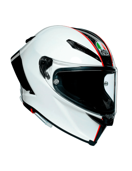 CASCO AGV PISTA GP RR SCUDERIA CARBON BLANCO-ROJO