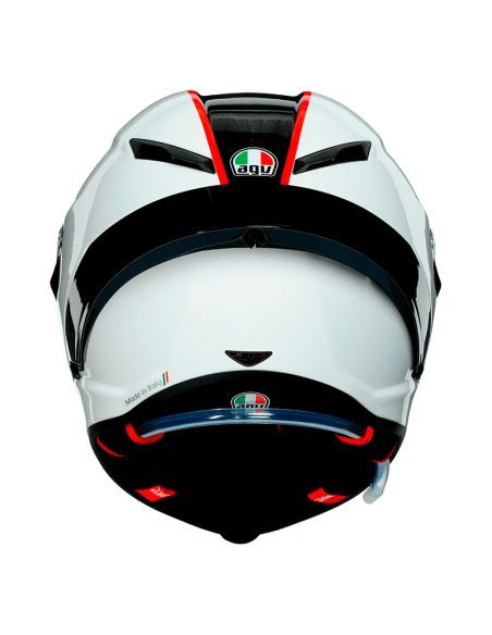 CASCO AGV PISTA GP RR SCUDERIA CARBON BLANCO-ROJO