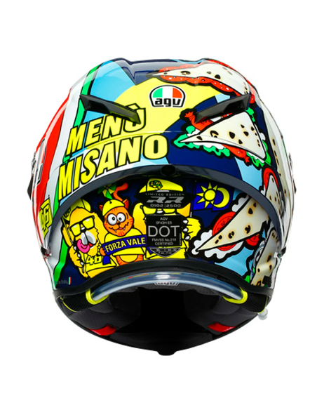 CASCO AGV PISTA GP RR ROSSI MISANO MENÚ 2019 EDICIÓN LIMITADA