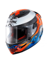 CASCO SHARK RACE-R PRO CARBON REPLICA LORENZO 2019 CARBONO / AZUL / ROJO