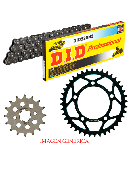 Kit de transmisión DID Reforzado para Honda CB 250 Two Fifty 91-02