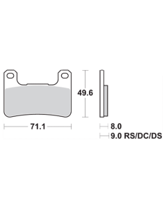 Pastillas de freno SBS P806-DC DUAL CARBON 2