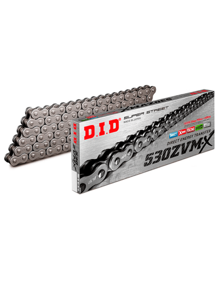 Cadena de transmisión DID ZVMX 530 Super Reforzada Dorado