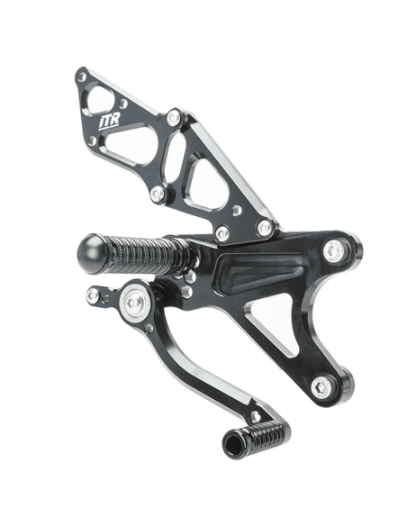 MEHRFACH VERSTELLBARE FUSSRASTEN - YAMAHA R1 2009-2014 SCHWARZ IT2002N