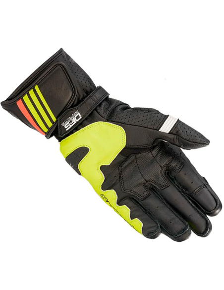 GUANTES ALPINESTARS GP PLUS R V2 BLACK / YELLOW FLUO / RED FLUO