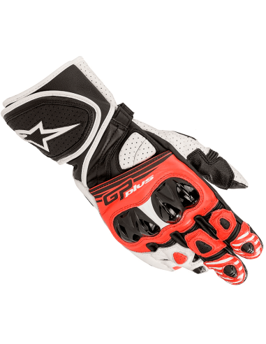 GUANTES ALPINESTARS GP PLUS R V2 BLACK / WHITE / BRIGHT RED