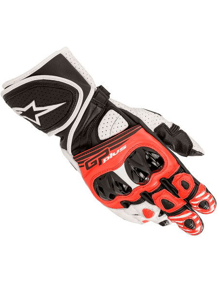 GUANTES ALPINESTARS GP PLUS R V2 BLACK / WHITE / BRIGHT RED