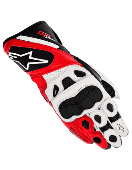 GUANTES ALPINESTARS GP PLUS WHITE / BLACK / BRIGHT RED