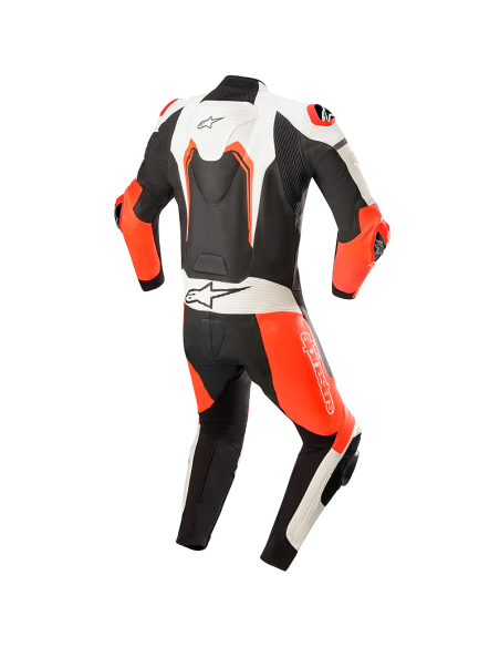 MONO ALPINESTARS MOTEGI V3 PROFESIONAL BLACK / WHITE / RED FLUO
