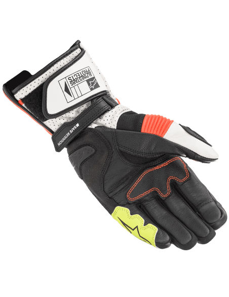 Guantes ALPINESTARS SP-2 V3 WHITE / RED FLUO / BLACK