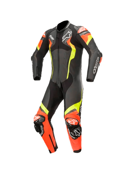 MONO ALPINESTARS ATEM V4 PROFESSIONAL BLACK / RED FLUO / YELLOW FLUO