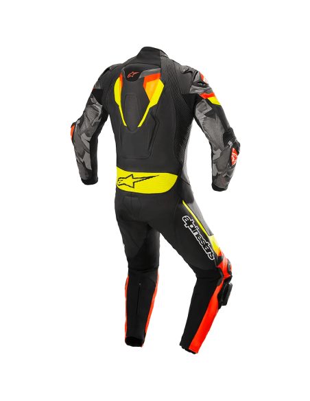 MONO ALPINESTARS ATEM V4 PROFESSIONAL BLACK / RED FLUO / YELLOW FLUO