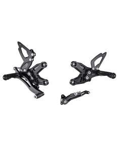 Estriberas BONAMICI RACING para BMW S1000RR - HP4 2008-2014 / S1000R 2012-2016 cambio INVERTIDO