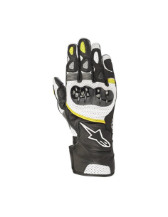 Guantes ALPINESTARS SP-2 V2 Negro Blanco y Amarillo 2