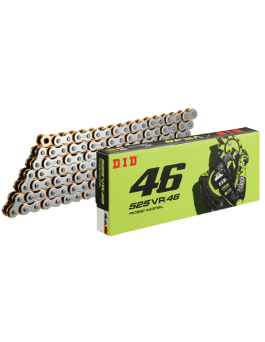 DID VR46 520 Antriebskette Silber / Gold