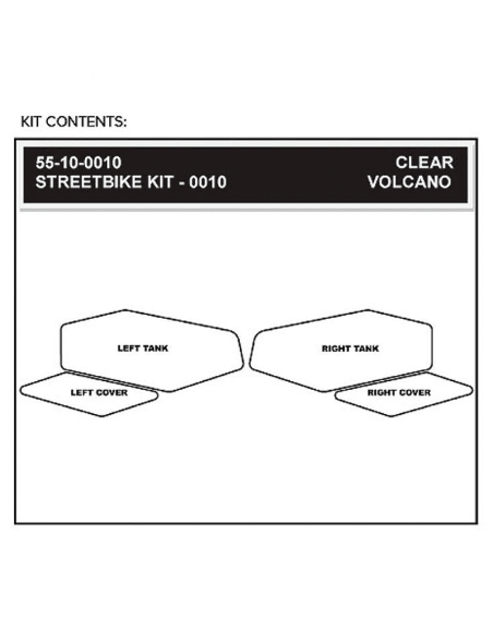 STOMPGRIP Aufkleber-Kit YAMAHA YZF-R6 2008-2016