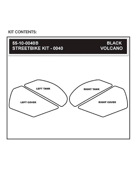 STOMPGRIP Kit de adhesivos KAWASAKI ZX-10R / RR 2011-2024