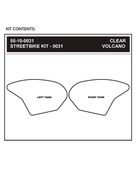 STOMPGRIP Kit de adhesivos KAWASAKI ZX-6R 636 2005-2006