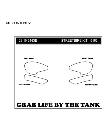 STOMPGRIP Kit de adhesivos YAMAHA YZF-R3 2019-2020