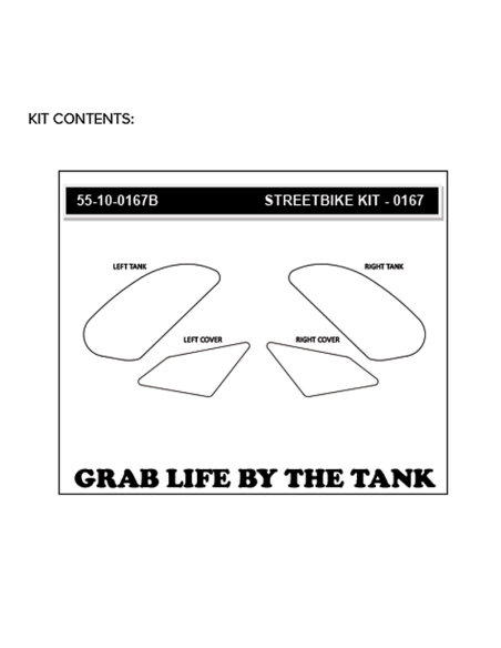 STOMPGRIP Aufkleber-Kit HONDA CBR 500 R 2019-2020 / CB500 F 2019-2020