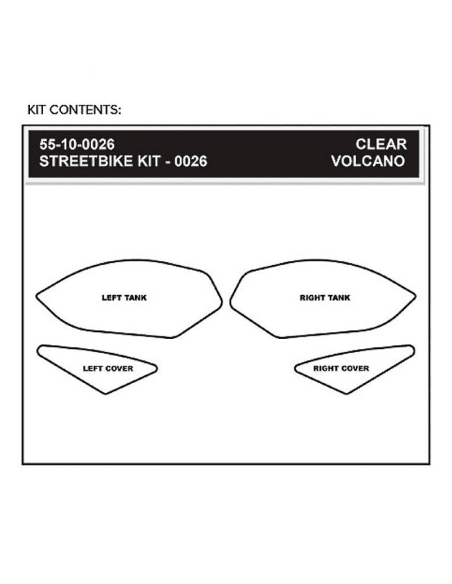 STOMPGRIP Kit de adhesivos HONDA CBR 500 R 2013-2015
