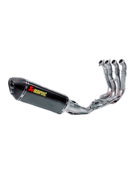 KOMPLETT AUS EDELSTAHL AKRAPOVIC CARBON YAMAHA R6 08-13 LAUF