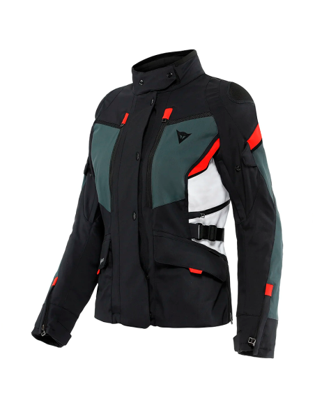 CHAQUETA DAINESE CARVE MASTER 3 GORE-TEX LADY BLACK / EBONY / LAVA-RED