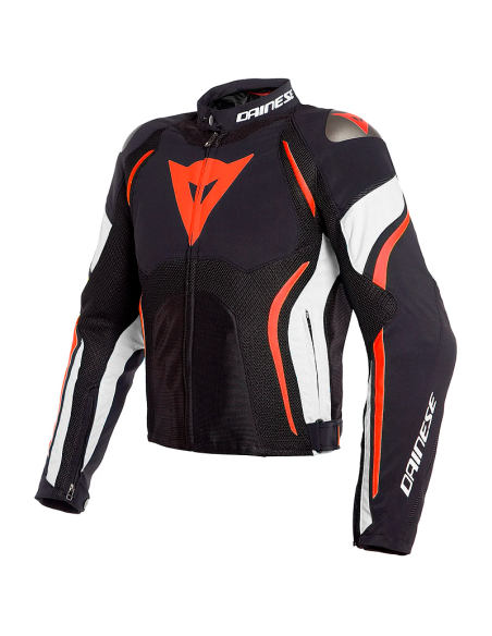 CHAQUETA DAINESE ESTREMA AIR TEX BLACK / WHITE / FLUO-RED