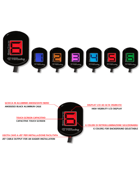 GEARTRONIC PZ RACING Universelle Ganganzeige