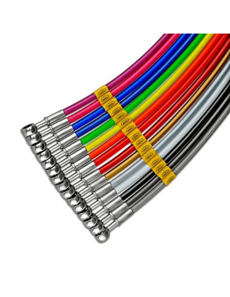 Latiguillos metálicos delanteros HEL PERFORMANCE sin ABS / Eliminar ABS