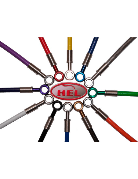 HEL PERFORMANCE Metallschläuche hinten Ohne ABS / Bypass ABS