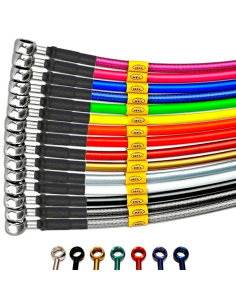 Latiguillos metálicos traseros HEL PERFORMANCE Sin ABS / Eliminar ABS 2