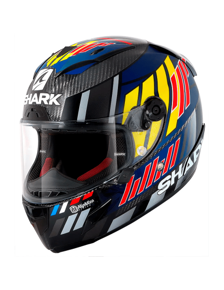 copy of HELM SHARK RACE-R PRO CARBON REPLIK LORENZO 2019 CARBON / BLAU / ROT