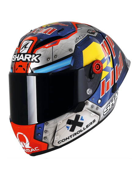 CASCO SHARK RACE-R PRO GP REPLICA MARTINATOR SIGNATURE BLUE / CHROM / ORANGE