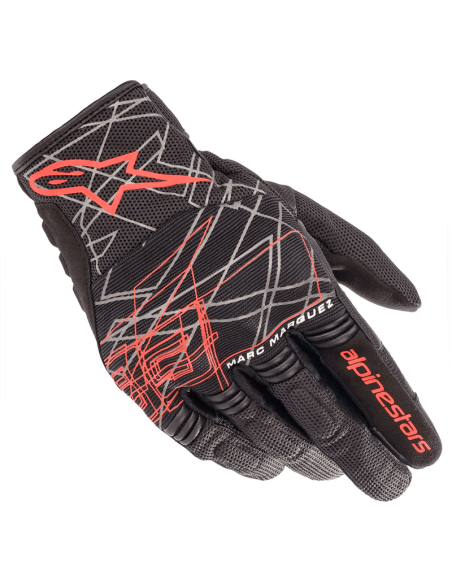 GUANTES ALPINESTARS MM93 LOSAIL V2 BLACK / BRIGHT RED