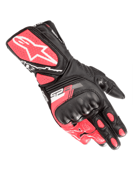 GUANTES ALPINESTARS STELLA SP-8 V3 MUJER BLACK / WHITE / DIVA PINK