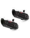 MIVV SUONO SCHALLDÄMPFER YAMAHA YZF R1 2009-2014 SCHWARZER STAHL