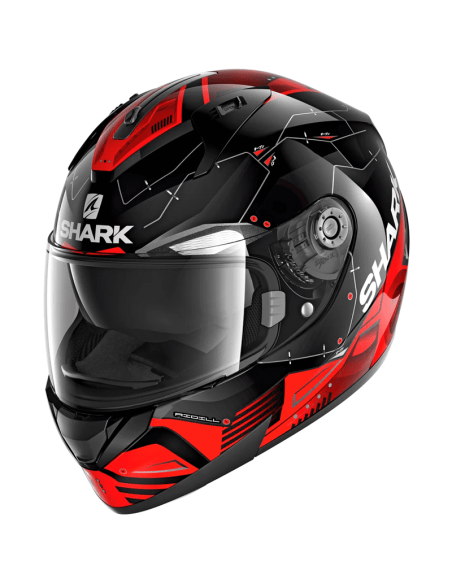 CASCO SHARK RIDILL 1.2 MECCA BLACK / RED / SILVER