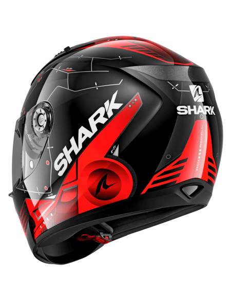 CASCO SHARK RIDILL 1.2 MECCA BLACK / RED / SILVER
