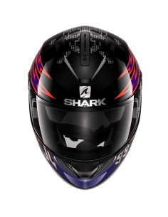CASCO SHARK RIDILL 1.2 REPLICA LORENZO CATALAN BAD BOY BLACK / BLUE / ORANGE 2