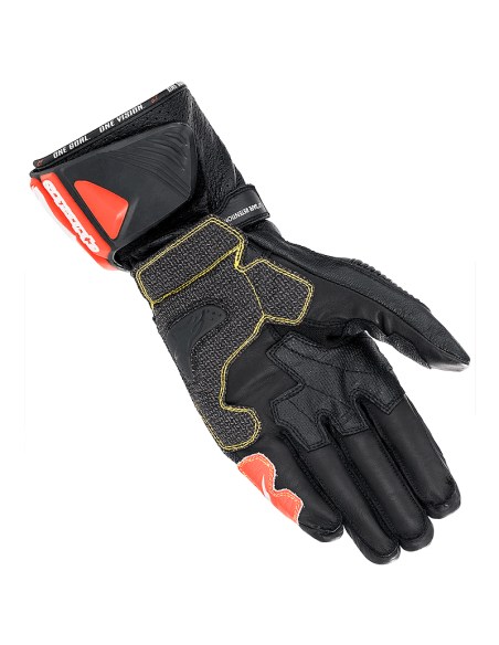 GUANTES ALPINESTARS GP TECH V2 BLACK / WHITE / RED FLUO