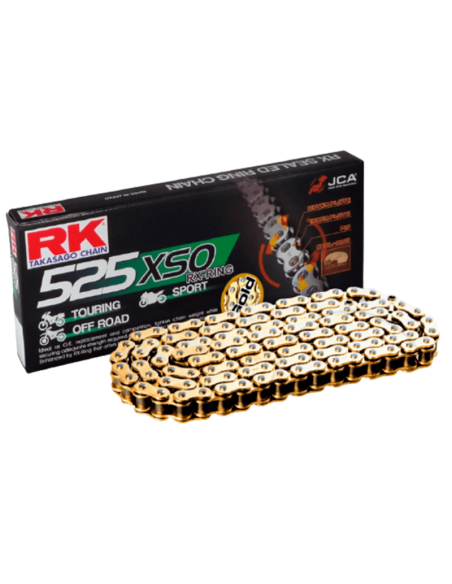 RK Cadena de transmisión XSO 525 Dorada